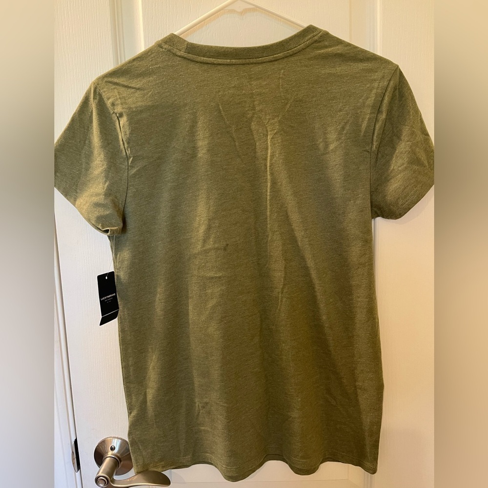 🆕 Lucky Brand Women’s Coca-Cola Graphic T-Shirt Green Sparkle Size S - Picture 2 of 5